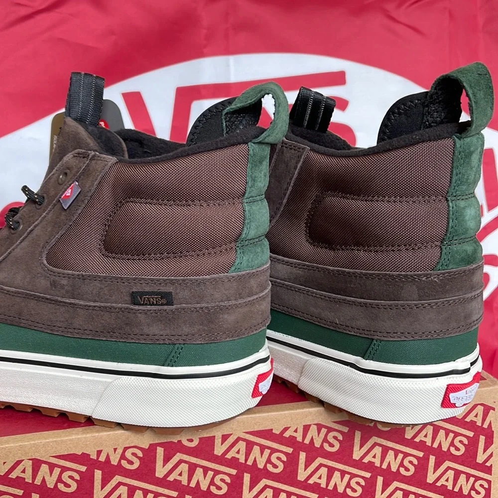 Vans Men’s Sk8-Hi Del Pat Brown/Green VNOA5JMNBGS boots MTE